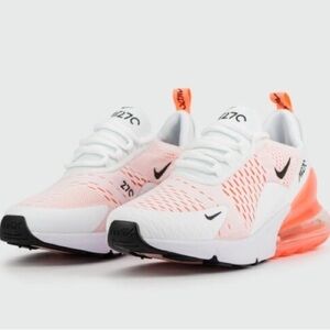 Nike Women's White and Coral Sneakers